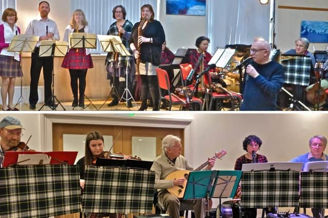 The Arcara Recorder Consort (top) and the Campsie Scottish Folk Band will both be performing at the festival on Saturday, Novermber 27.