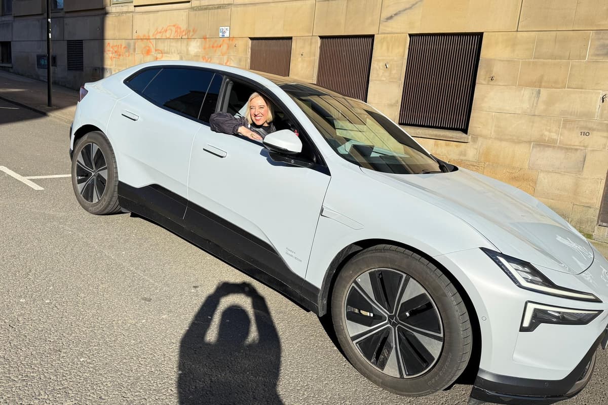 Vehicles Without Windows Driving to the Highlands in the world’s first electric car without a ...