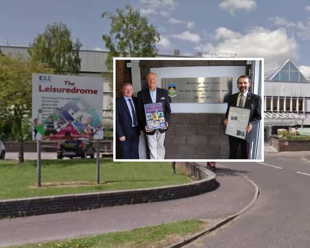 CELEBRATIONS: Mark Grant and Jim Neill of EDLC Trust mark the occasion with council leader Gordan Low