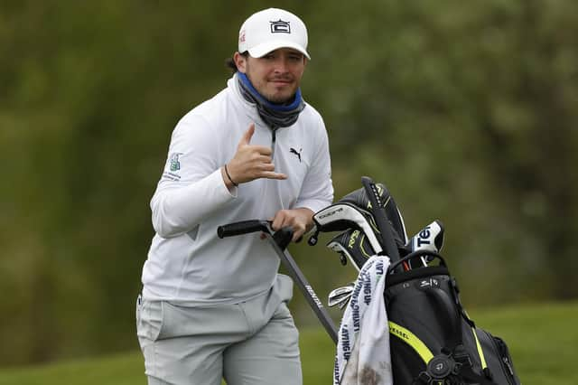 Ewen Ferguson of Scotland walks off the 10th green during day four of the Range Servant Challenge bin Malmo, Sweden. (Photo by Luke Walker/Getty Images)