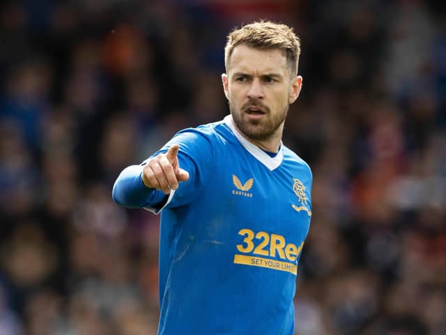 On-loan Rangers midfielder Aaron Ramsey will decide his future in the summer. (Photo by Craig Williamson / SNS Group)