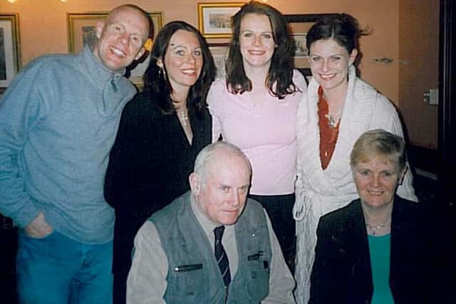 The Smyth family with mum Tess (bottom right)