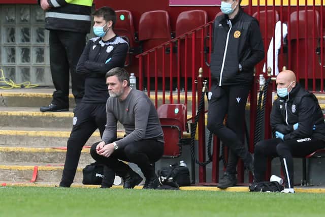 Graham Alexander and his backroom staff were made to suffer on Sunday (Pic by Ian McFadyen)