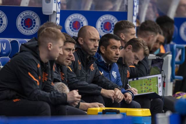 Rangers manager Giovanni van Bronckhorst is under pressure. (Photo by Rob Casey / SNS Group)