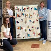 Aileen McKay, from the Busby Quilters and the Glasgow Gathering of Quilters, met Richmond’s Hope staff to hand over the quilts