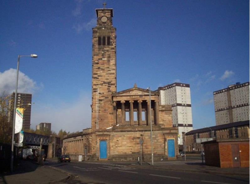 Another Alexander "Greek" Thomson classic that is under threat, this striking edifice dates from 1856, but sadly stands today as a stabilised ruin.
