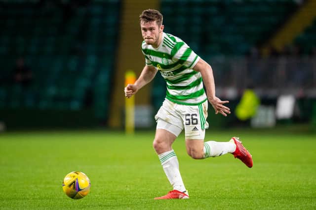 Anthony Ralston in action for Celtic. (Photo by Ross MacDonald / SNS Group)