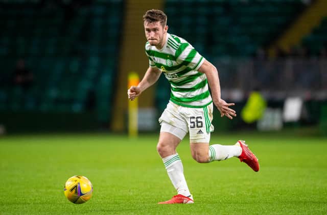 Anthony Ralston in action for Celtic. (Photo by Ross MacDonald / SNS Group)