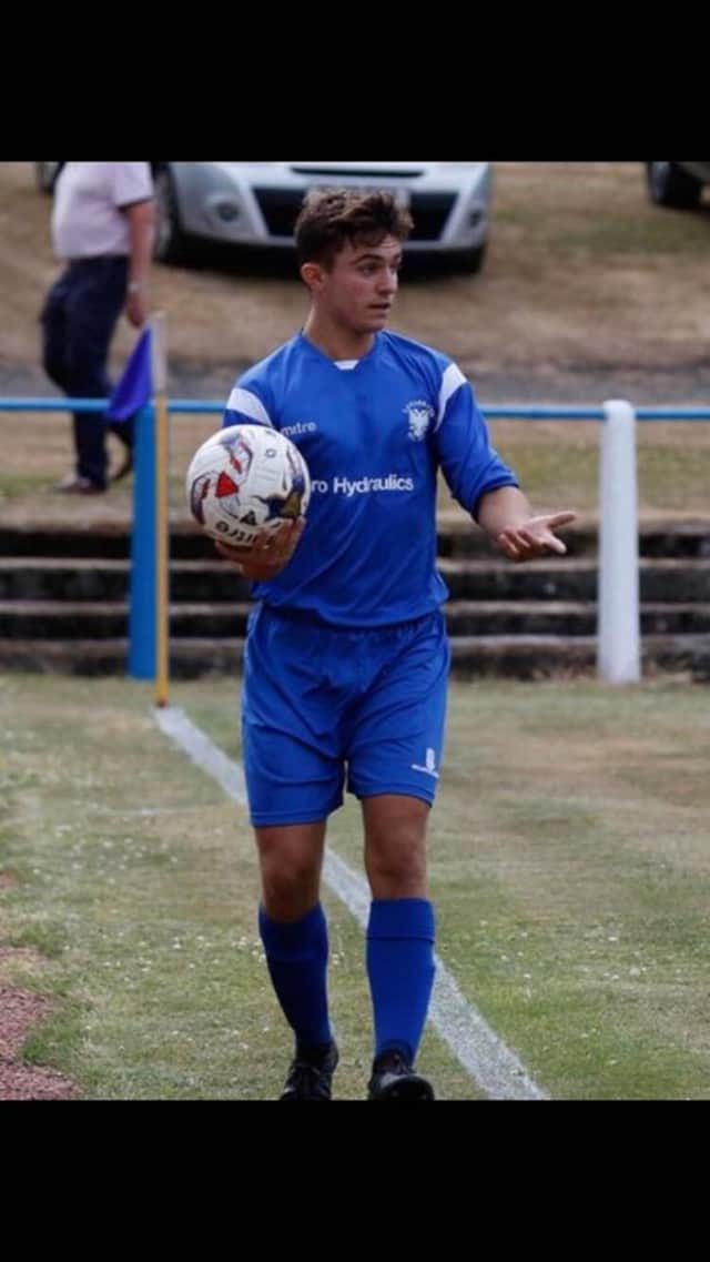 Joshua Gracie is quitting Lanark United (Pic by George Reid)
