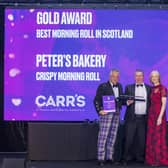 Peter’s Bakery took top prize in the Morning Roll category in the prestigious Scottish Baker of the Year Awards