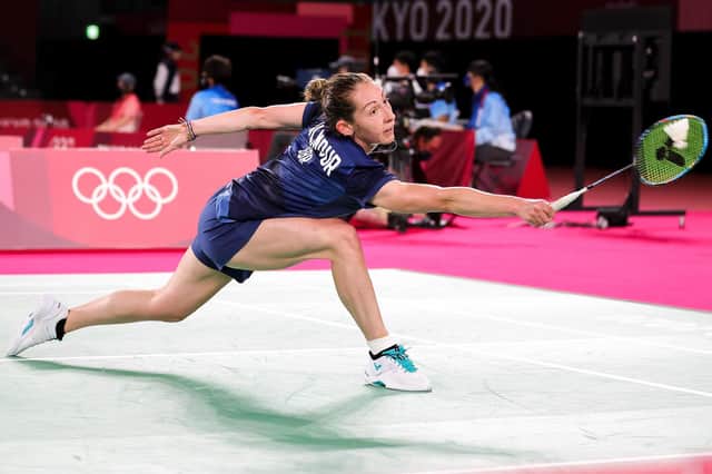 Kirsty Gilmour in competitive action (Pic by Lintao Zhang/Getty Images)