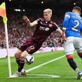 Alex Cochrane in action for Hearts during the Scottish Cup final against Rangers. Picture: SNS
