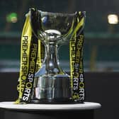 The Premier Sports Cup trophy.  (Photo by Ross MacDonald / SNS Group)