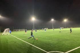 The new floodlit 3G pitch is in full use