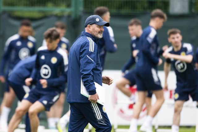 Scotland manager Steve Clarke ahead of the World Cup play-off against Ukraine.