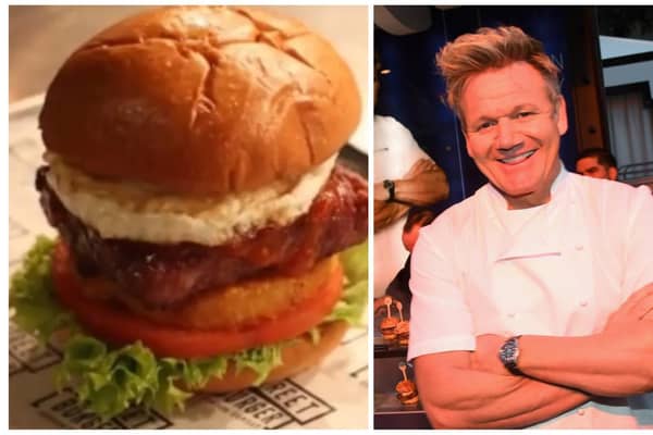 Gordon Ramsay has been panned on social media after sharing a clip of a “full Scottish” burger on sale at his flagship Edinburgh restaurant.