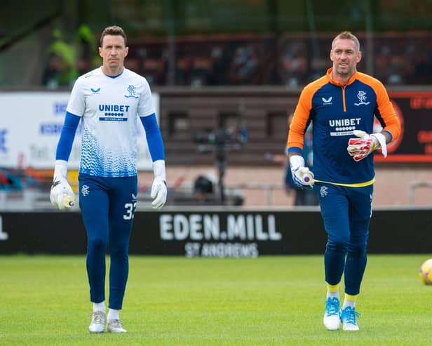 Rangers goalkeepers Jon McLaughlin and Allan McGregor are both on deals which expire at he end of the season. (Photo by Ross Parker / SNS Group)