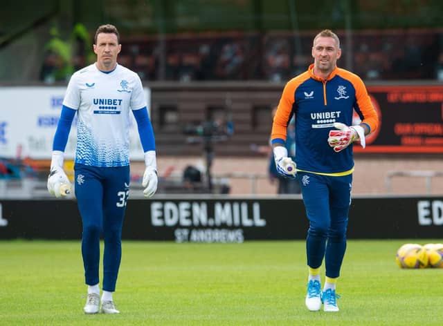 Rangers goalkeepers Jon McLaughlin and Allan McGregor are both on deals which expire at he end of the season. (Photo by Ross Parker / SNS Group)