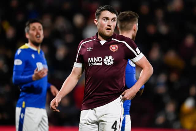 John Souttar was consistently booed by a section of the Hearts support.