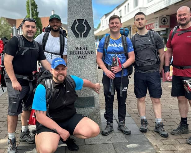 Six Kwik Fit colleagues are taking on the 96 mile West Highland Way to support Air Ambulances UK.