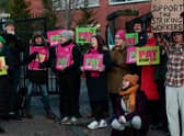 Striking teachers in Scotland - with teachers in England set to follow suit. (Photo by Jeff J Mitchell/Getty Images)