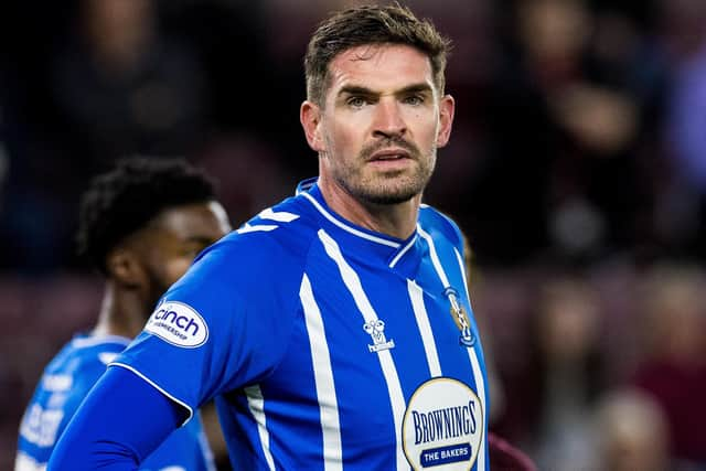 Kyle Lafferty has been fined by Kilmarnock over his alleged use of sectarian language.  (Photo by Ross Parker / SNS Group)