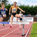 Emily McNicol in steeplechase action