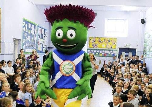 Clyde was the larger than life mascot for the Glasgow games.