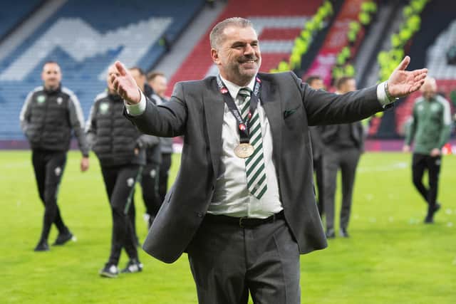 Celtic manager Ange Postecoglou has been compared to Manchester United's Erik ten Hag.  (Photo by Paul Devlin / SNS Group)