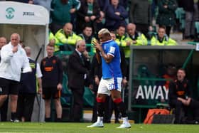 Alfredo Morelos' red card left Rangers with nine men on the pitch.