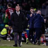 Brendan Rodgers looks on after Celtic's 1-1 draw at home to Kilmarnock last weekend.