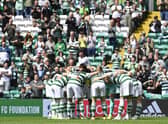 Celtic players prior to the friendly with Blackburn Rovers. (Photo by Rob Casey / SNS Group)
