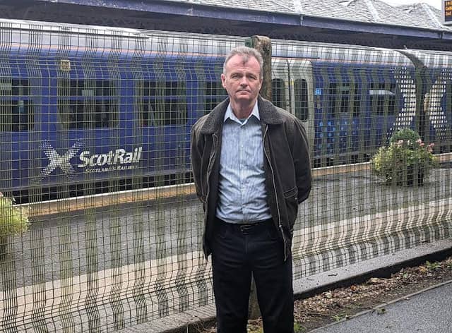 Councillor Jim Gibbons hits out a rail services on Milngavie line