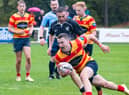 West of Scotland v Strathmore - Rory Cuthbertson took the West tally to 50 points with this try
