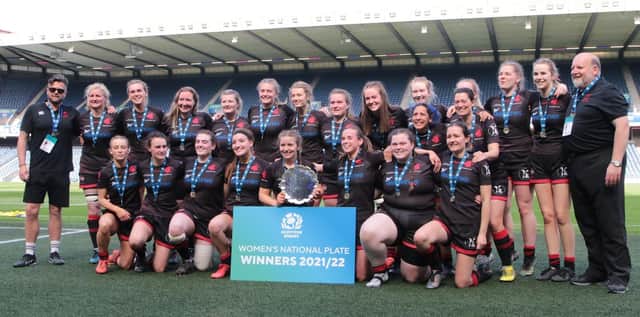 The triumphant Biggar squad