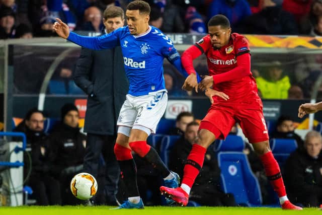 Rangers lost 3-1 to Bayer Leverkusen in the Europa League last 16 first leg. Picture: Craig Williamson / SNS