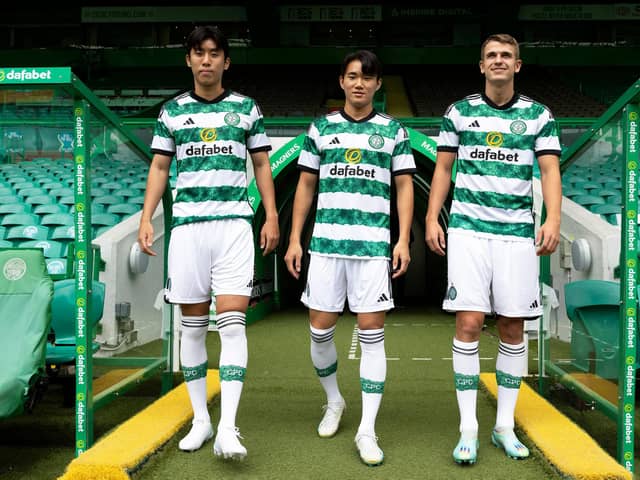Hyeok-kyu Kwon (L), Hyun-jun Yang and Maik Nawrocki (R) are three of Celtic's summer signings so far.