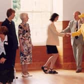 Staff and New Lanark Trustees were delighted to have an audience with Her Majesty in 2000.