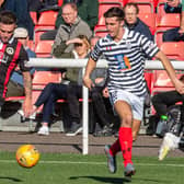 New Clyde signing Billy Mortimer (right) in action for Queen's Park