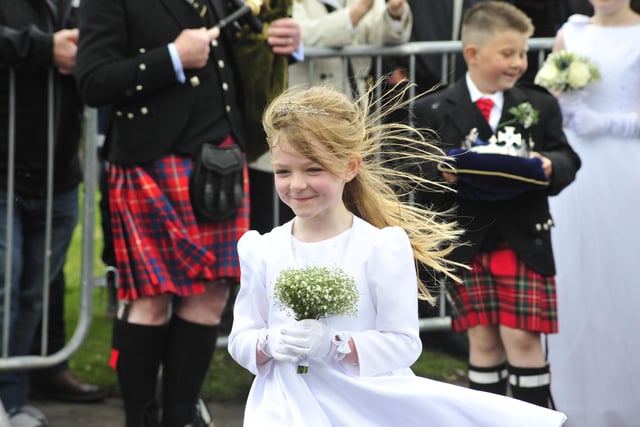 The wind was certainly a factor on Saturday but this wee one took it all in her stride.