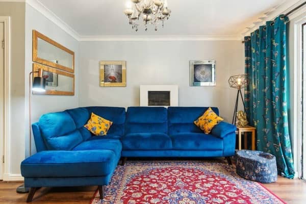 living room of an advertised house in Milngavie