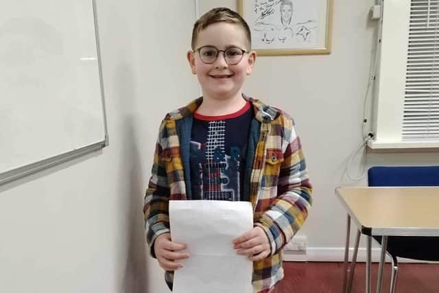 Oliver McGuigan was the winner in the under nine category.