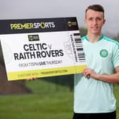 Celtic's David Turnbull pictured at Premier Sports Cup photocall for the quarter-final tie at home to Raith Rovers that is poised to see him make his 50th appearance for the Parkhead club. (Photo by Craig Williamson / SNS Group)