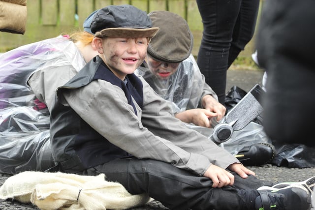 Law Primary School's little miners take a well-earned rest.