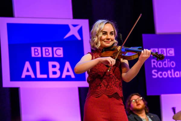 Eryn Rae performs on stage. Pic: Alan Peebles