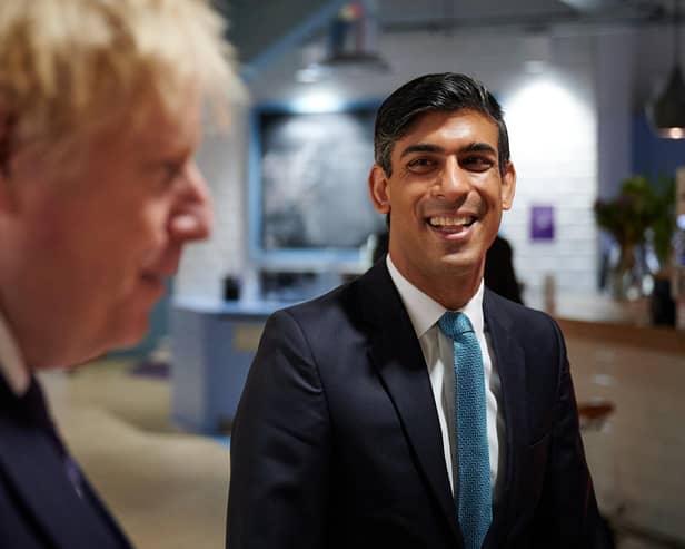 Rishi Sunak and Boris Johnson 