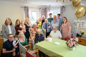 The Millar family came together at Milton Grange Nursing Home in Carluke to celebrate Marion 'May' Millar's 100th birthday. (Pics: Ian Arthur)