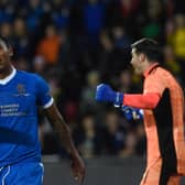 Alfredo Morelos appeared as a substitute in the Europa League defeat in Prague but could return to Rangers' starting line-up against Hibs at Ibrox on Sunday. (Photo by MICHAL CIZEK/AFP via Getty Images)