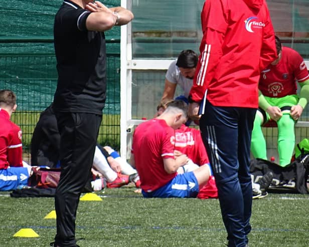 Bellshill Athletic manager Derek Wilson