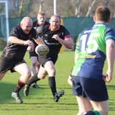 Andrew Orr running at full speed towards Boroughmuir and in doing so scored two of Biggar's tries (Pic by Nigel Pacey)